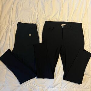 Two pair Michael Kors stretchy skinny dress pant
